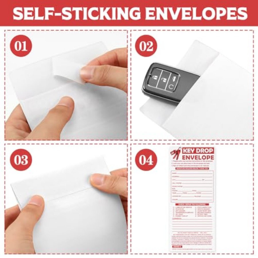 500 Pcs Drop Key Envelopes Aut - Auto Repair Shop Key Drop Box review and price